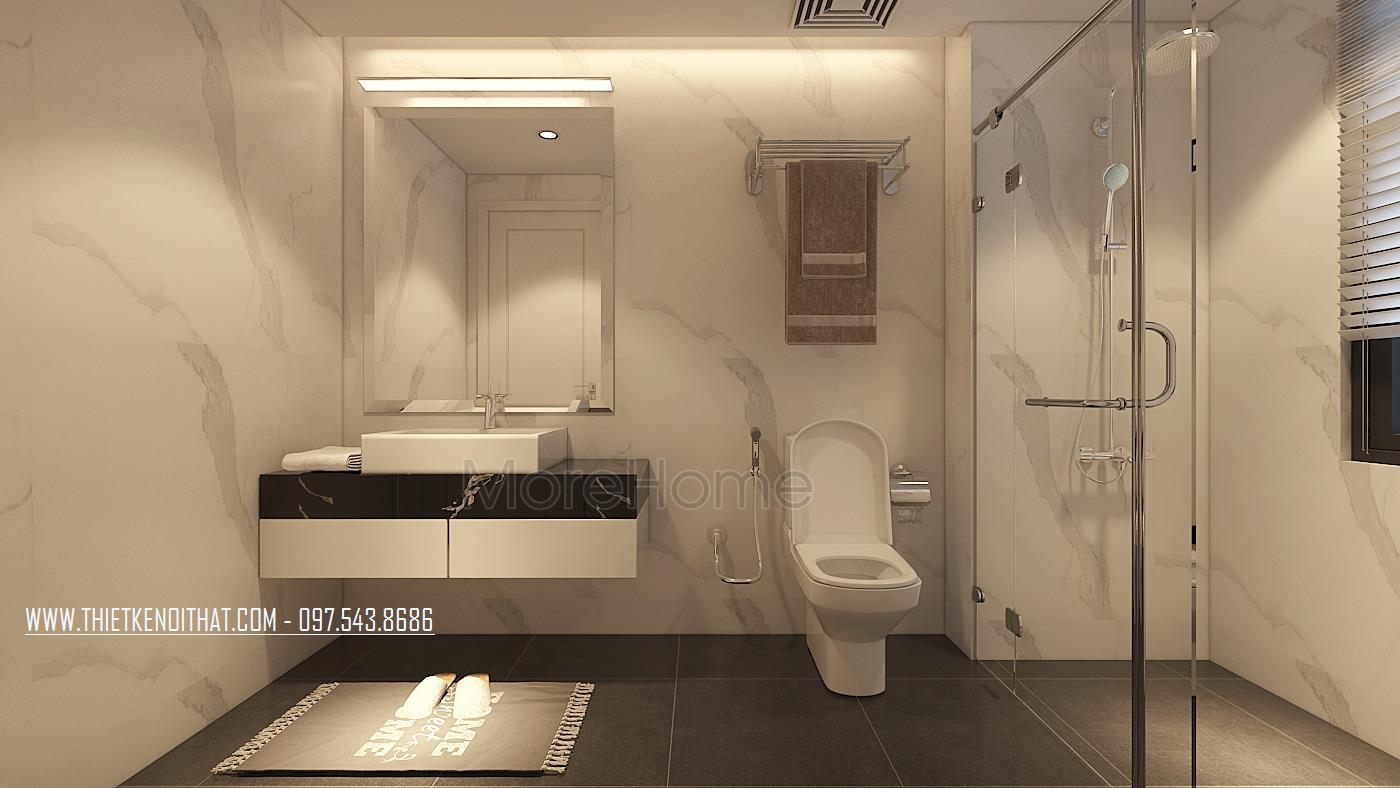 Thiết kế phòng tắm biệt thự Vinhomes Thăng Long